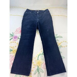 St Johns Bay‎ Petite Dark Navy Corduroy Bootcut Pants Women's Size 12P